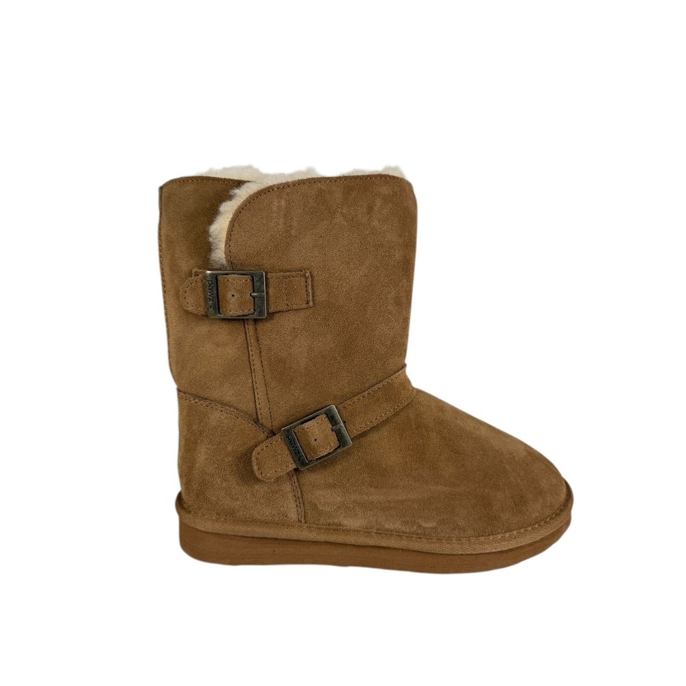 Pawz by Bearpaw Women's Camille faux fur-lined suede boots brown Size 7